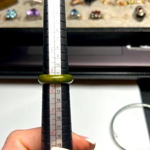Multi jade colored ring